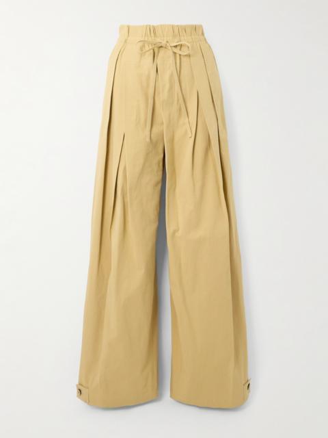 Jil Sander Pleated Twill Wide-leg Pants