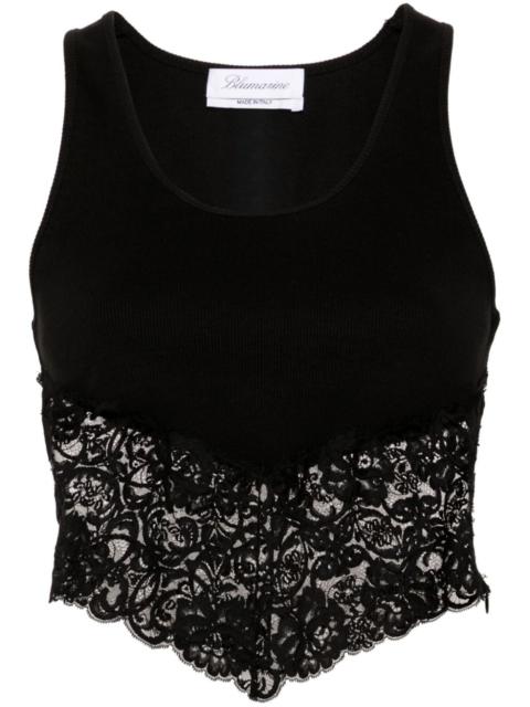 Blumarine lace-detailed tank top