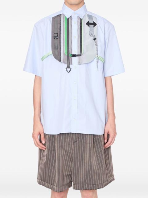 Kolor bib short-sleeve shirt