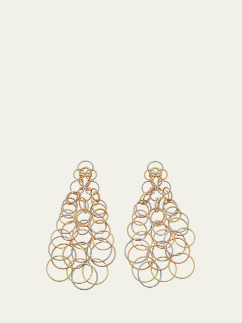 Buccellati 18K Hawaii Long Pendant Earrings, 9.5cm