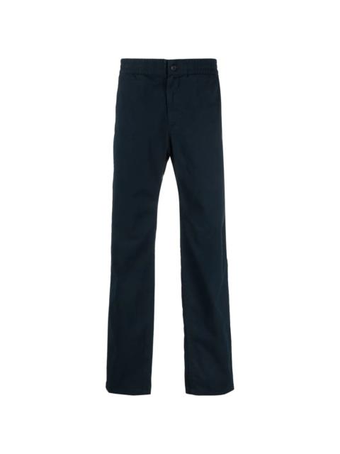 straight-leg high-waisted trousers