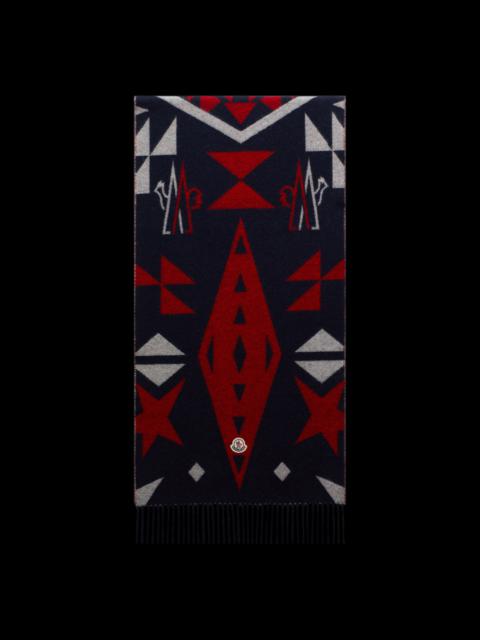 Moncler Wool Jacquard Scarf