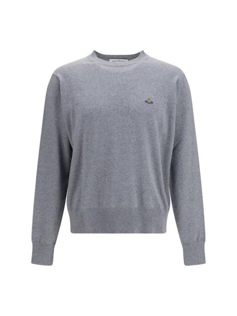 Vivienne Westwood Vivienne Westwood Cotton-Cashmere Crew Neck Sweater — Gray
