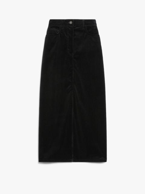 WEEKEND Max Mara GHIOTTO Velvet 5-pocket skirt