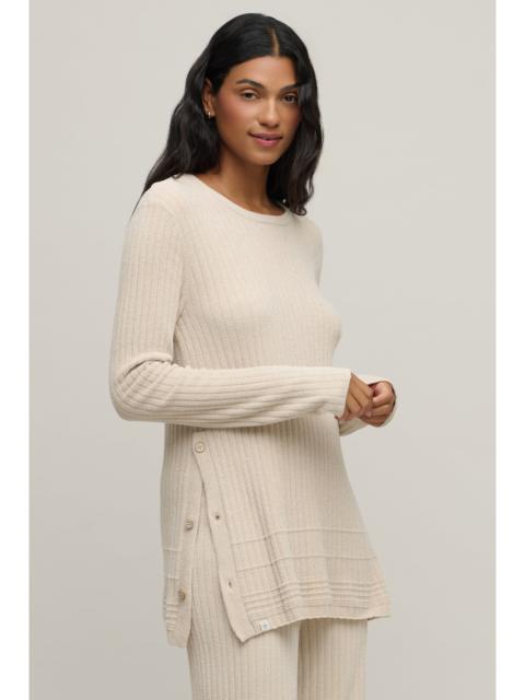 Barefoot Dreams CozyChic Ultra Lite® Textured Rib Pullover with Buttons