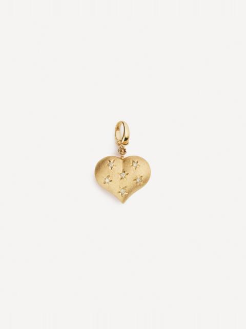 MARIE LICHTENBERG 14ct Gold Heart Coco Diamond Charm