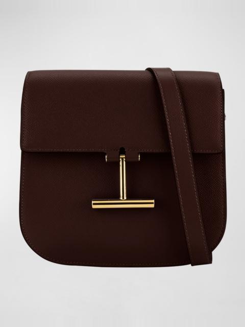 TOM FORD Tara Mini Crossbody in Grained Leather with Leather Strap