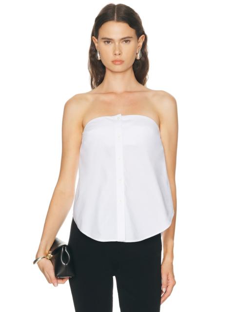 BRANDON MAXWELL Shea Strapless Shirt