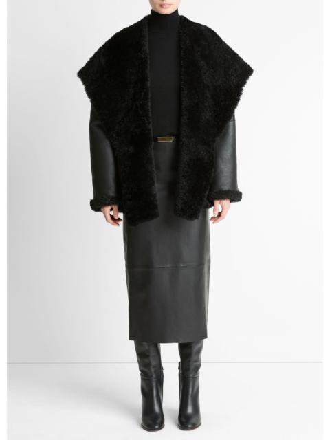 Vince Shearling Hooded Jacket