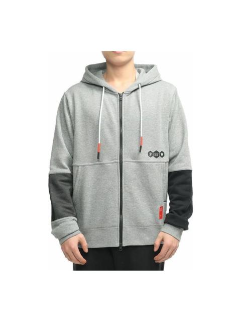 Nike Nike Splicing Zipper Hooded Jacket Men's Grey CK6742-091