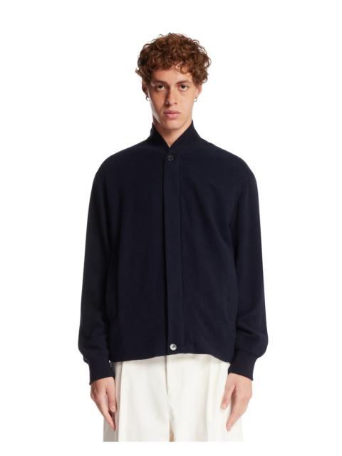 DARKPARK Blue Sean Wool Bomber Jacket