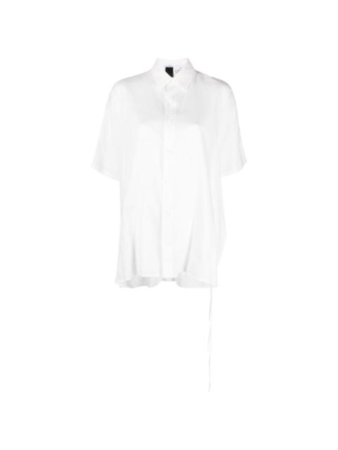 Yohji Yamamoto strap-detail short-sleeve shirt