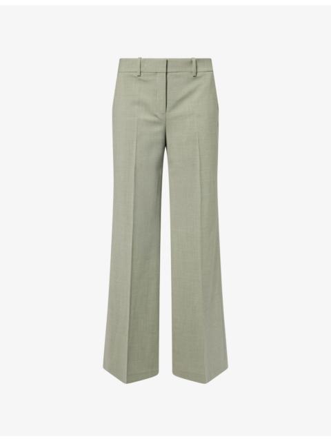 Theory Fluid Flare Wool Trousers