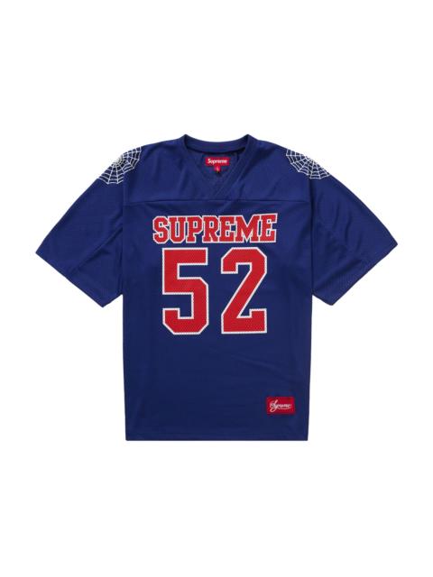 Supreme Supreme Spiderweb Football Jersey Navy