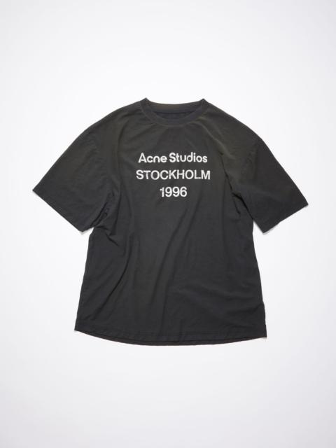 Acne Studios Logo t-shirt - Relaxed fit - Faded black