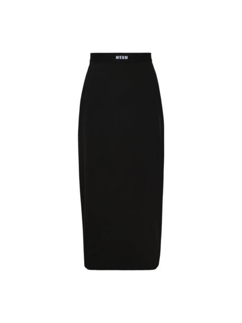MSGM Logo On Waistband Skirt