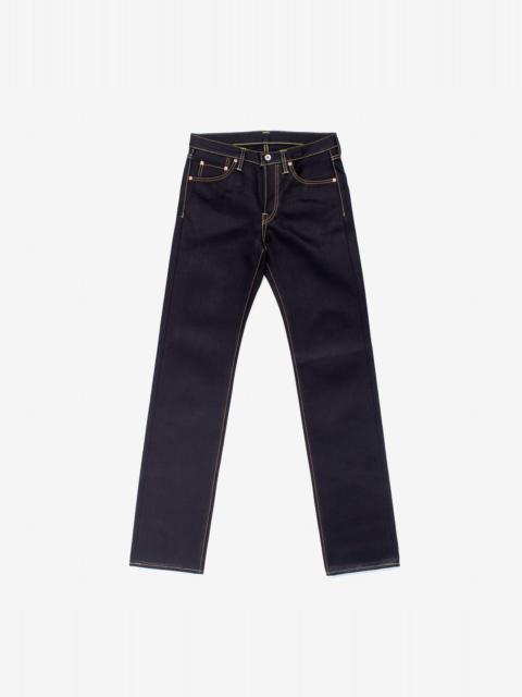 IH-666-XHSib 25oz Selvedge Denim Slim Straight Cut Jeans - Indigo/Black