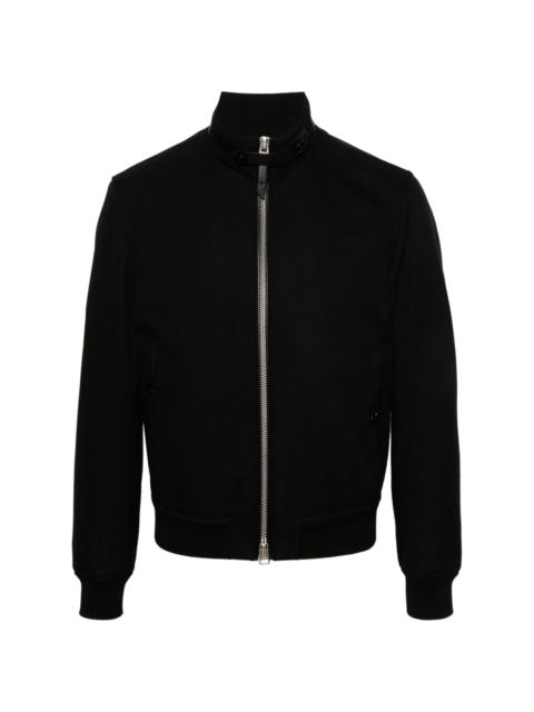 TOM FORD zip-up canvas bomber jacket
