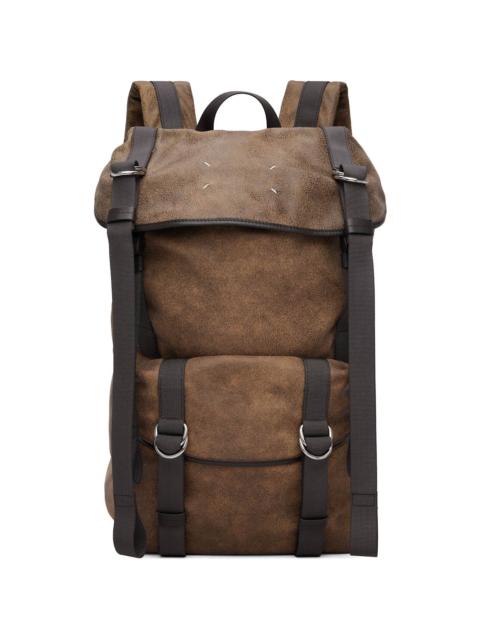 Maison Margiela Brown High Tech Medium Backpack