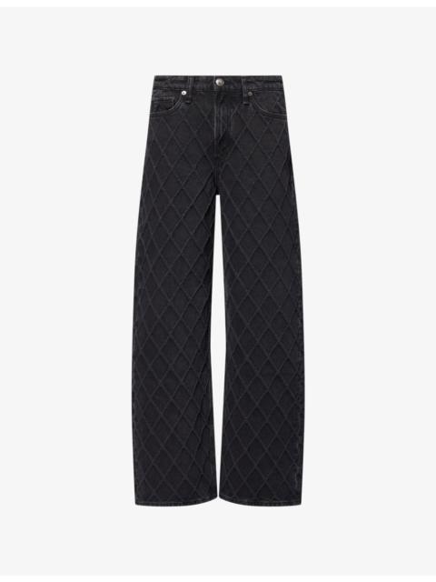 rag & bone The Logan Wide-Leg Denim-Blend Jeans