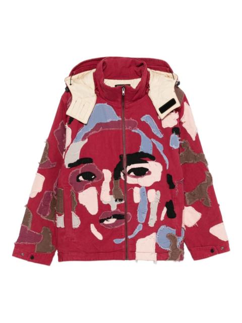 KidSuper zip-up hooded jacket