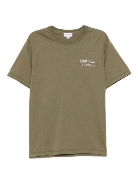 LACOSTE graphic-print cotton T-shirt