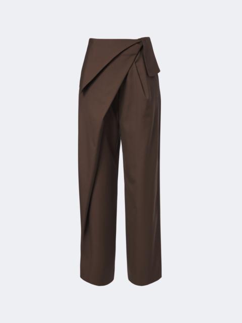 Loewe Draped wool wide-leg pants