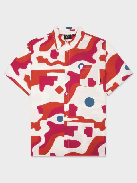 by Parra ABSTRACT MOUNTAIN S/S SHIRT - RED