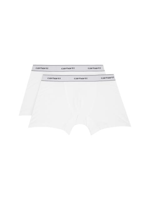 Carhartt WIP Two-Pack White Cotton Trunk Boxer Briefs