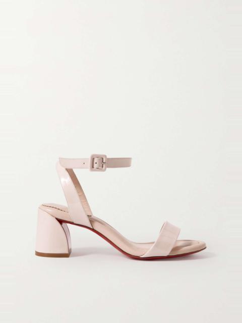 Miss Sabina 55 patent-leather sandals