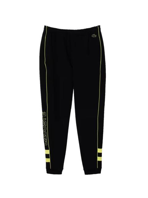 LACOSTE Embroidered Regular Fit Track Pants "Black / Flash Yellow" XH1431 6VT