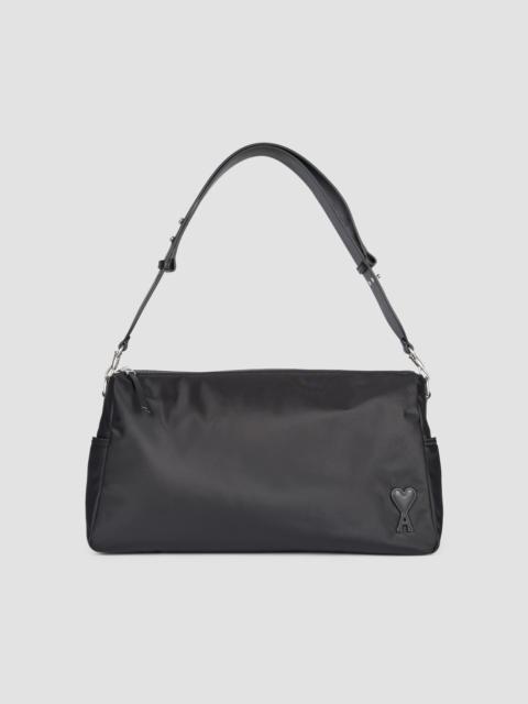 AMI Paris Men's Marcel Large Logo Bag - Black