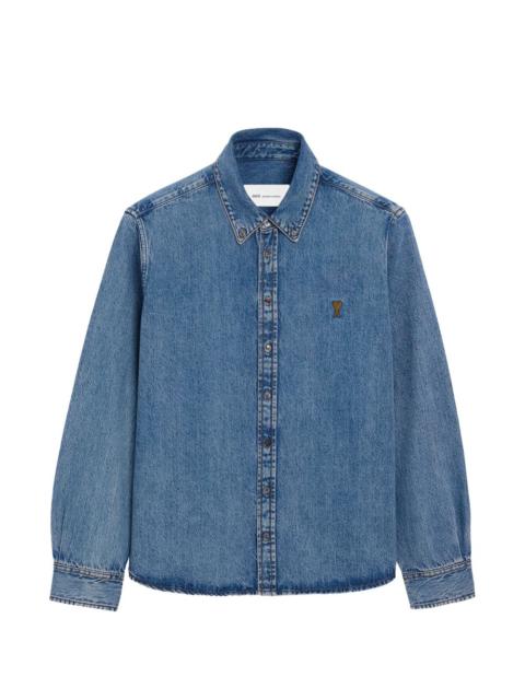 AMI Paris Ami de Coeur denim shirt