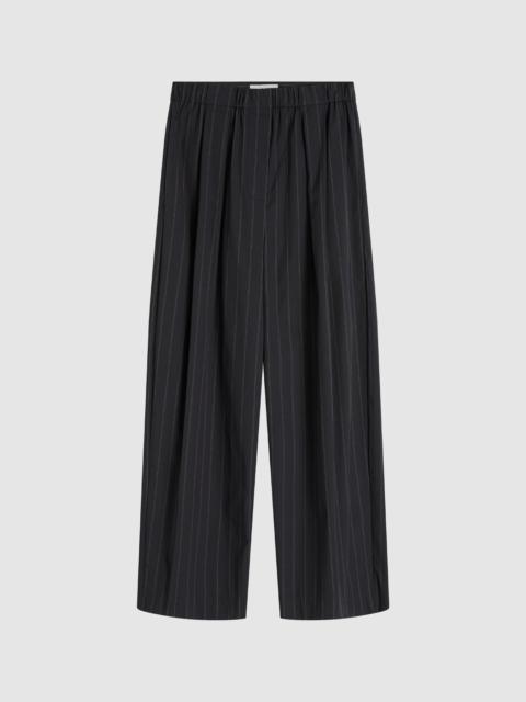 ST. AGNI Stripe Relaxed Pleat Pants - Ink Stripe