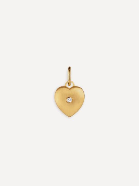 MARIE LICHTENBERG 18ct Gold Diamond Heart Charm
