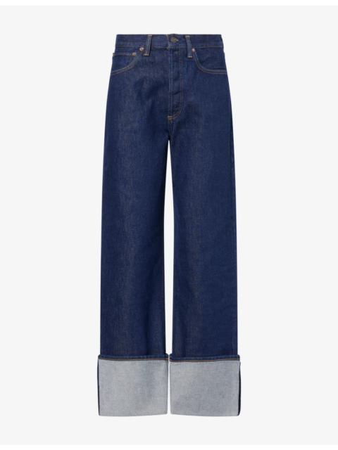 AGOLDE Big Cuff Straight-Leg Denim Jeans