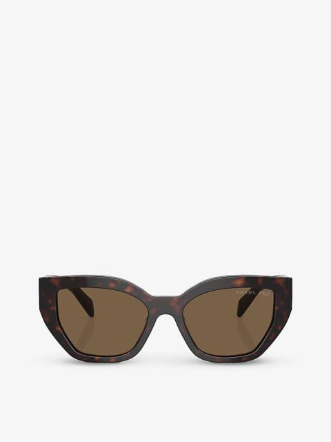 PR A09S butterfly-frame tortoiseshell acetate sunglasses