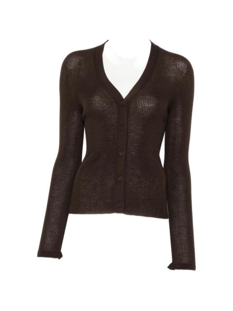 CECILIE BAHNSEN Cecilie Bahnsen Ribbed V-neck Cardigan
