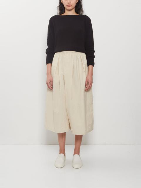 apuntob Technical Cotton Wide Trousers — Cappuccino