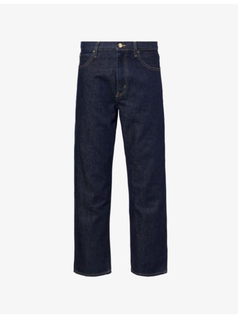 FRAME The Hang five-pockets straight-leg mid-rise regenerative-denim jeans