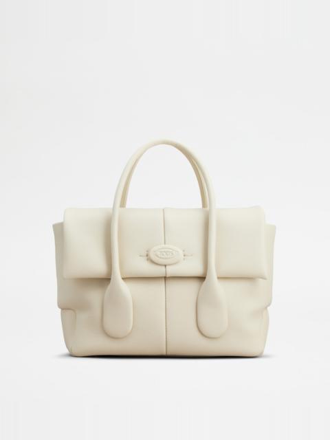 TOD'S DI BAG REVERSE IN LEATHER SMALL - OFF WHITE