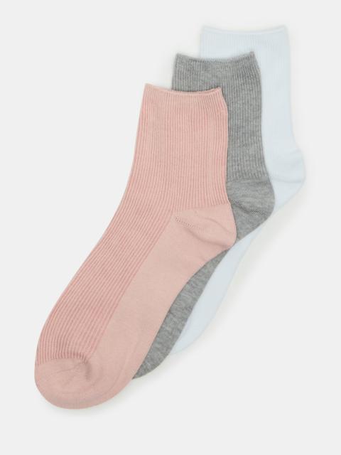 STEVE MADDEN 3 PACK ANKLET SOCKS