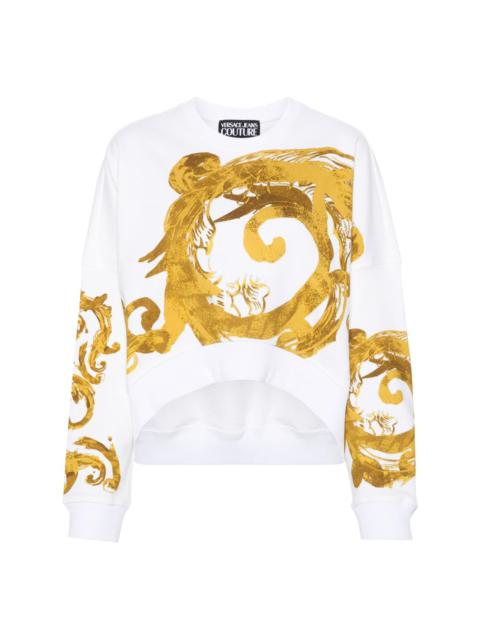 VERSACE JEANS COUTURE Watercolour Couture cotton sweatshirt