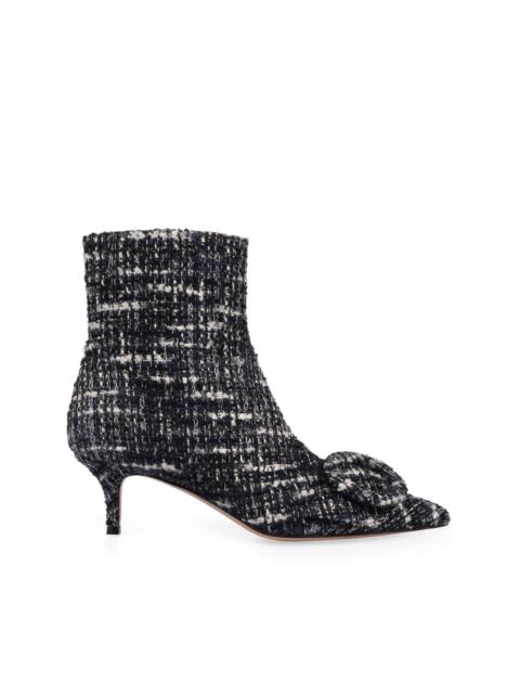 bouclé ankle boots