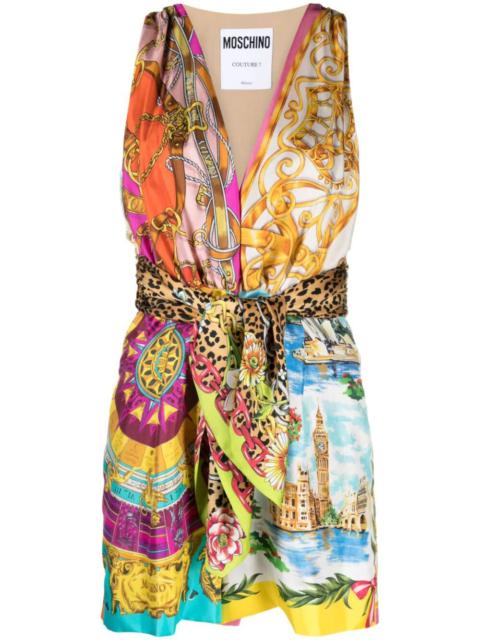 Moschino Playsuit with scarf print