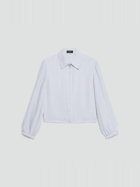 Theory Cropped Jacket in Washed Twill