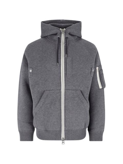 sacai ZIP HOODIE