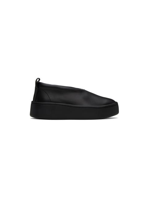 Jil Sander Black Platform Sneakers