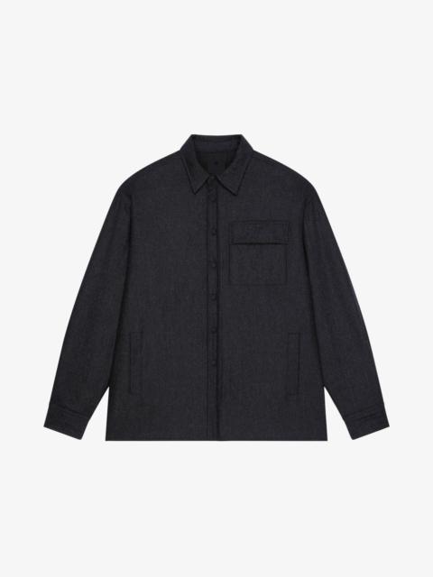 OVERSHIRT IN EMBROIDERED FLANNEL