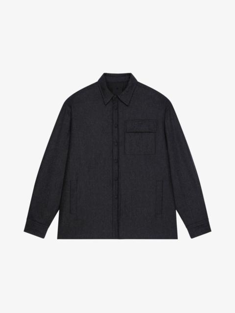 Givenchy OVERSHIRT IN EMBROIDERED FLANNEL